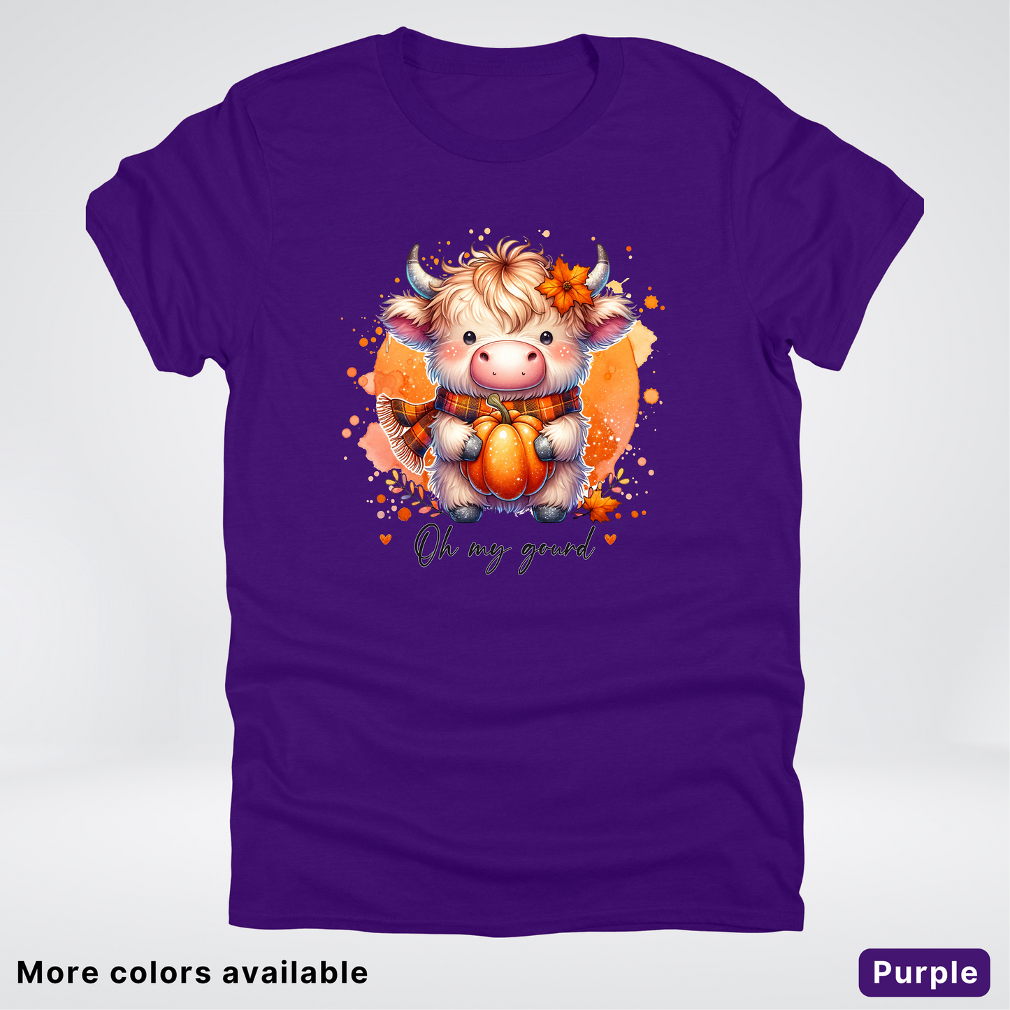 Oh My Gourd Small Cow Calf Pumpkin - T-Shirt