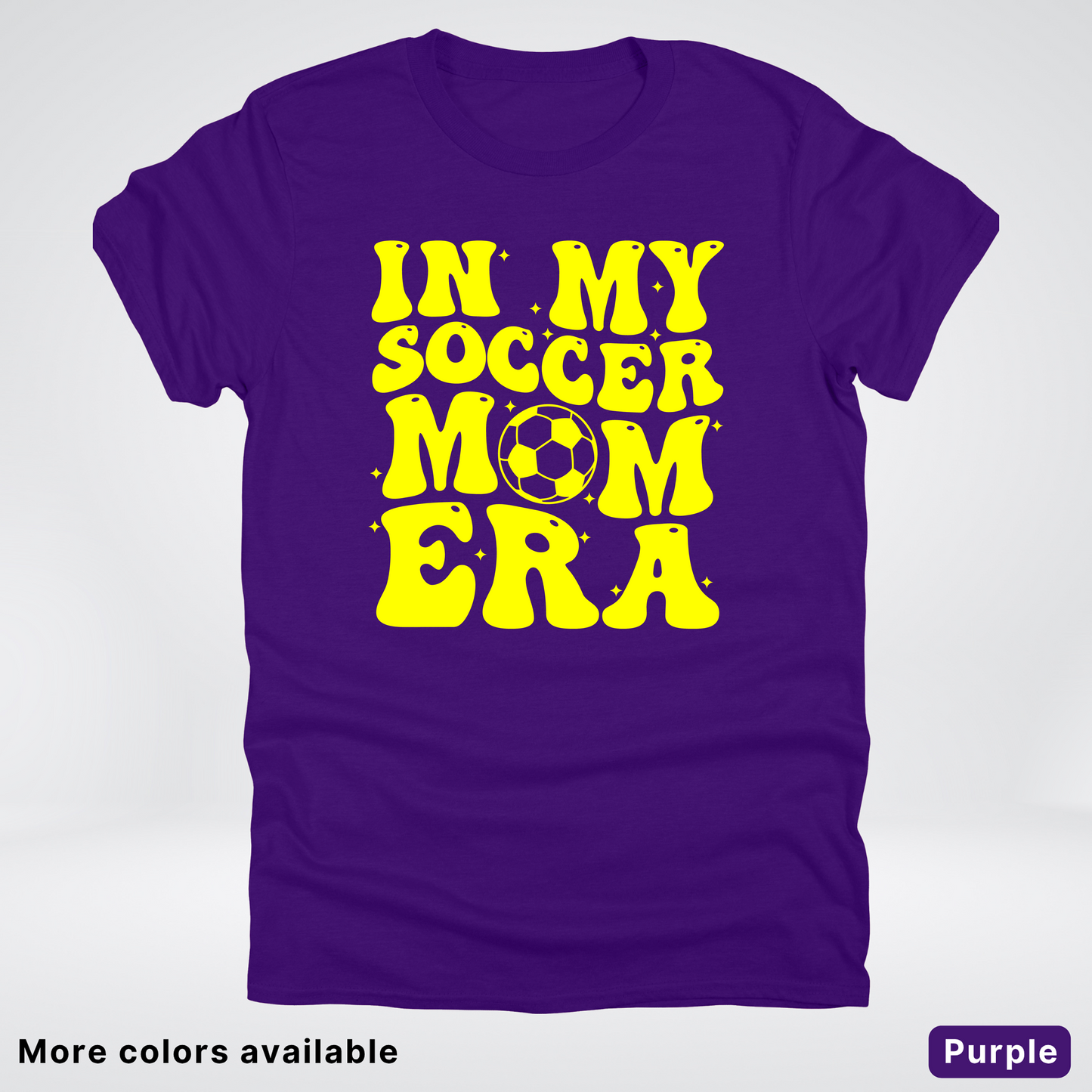 In My Soccer Mom Era – Yellow Design - T-Shirt