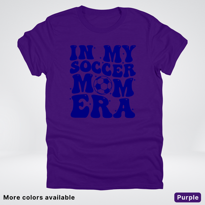In My Soccer Mom Era – Navy Design - T-Shirt