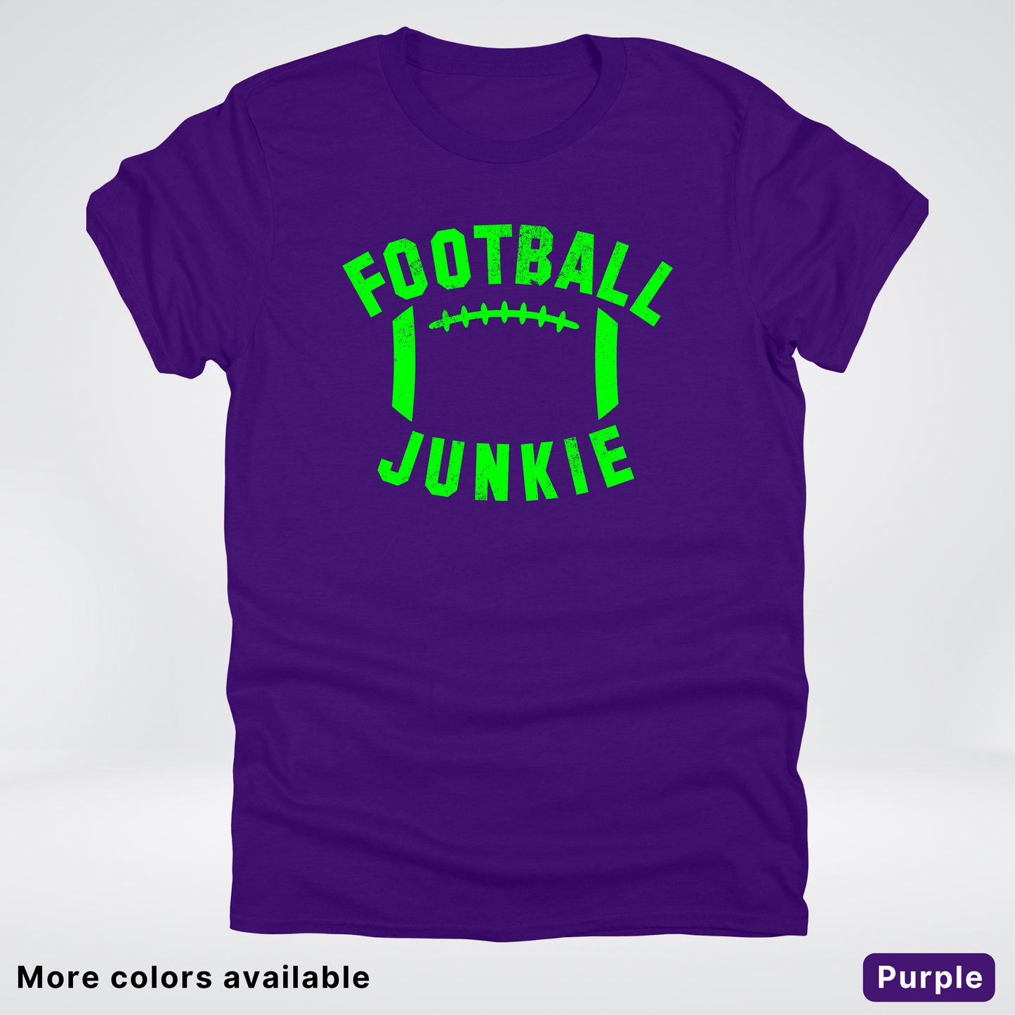Football Junkie – Green Design - T-Shirt