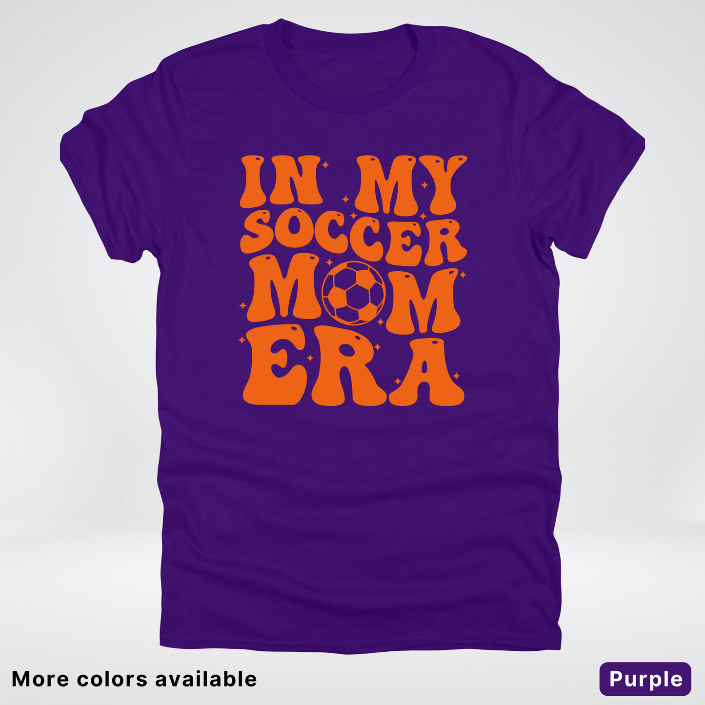 In My Soccer Mom Era – Orange Design - T-Shirt
