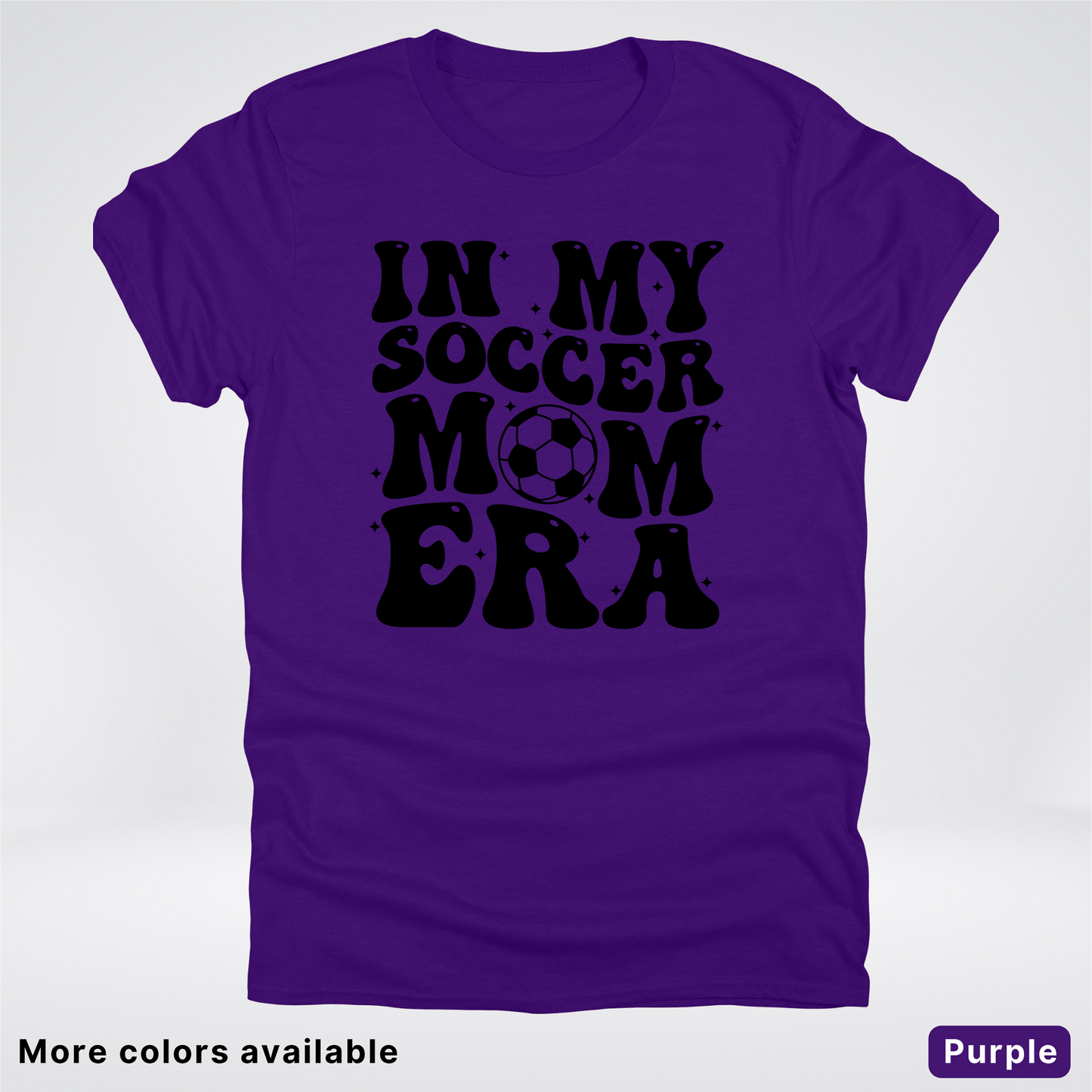 In My Soccer Mom Era – Black Design - T-Shirt