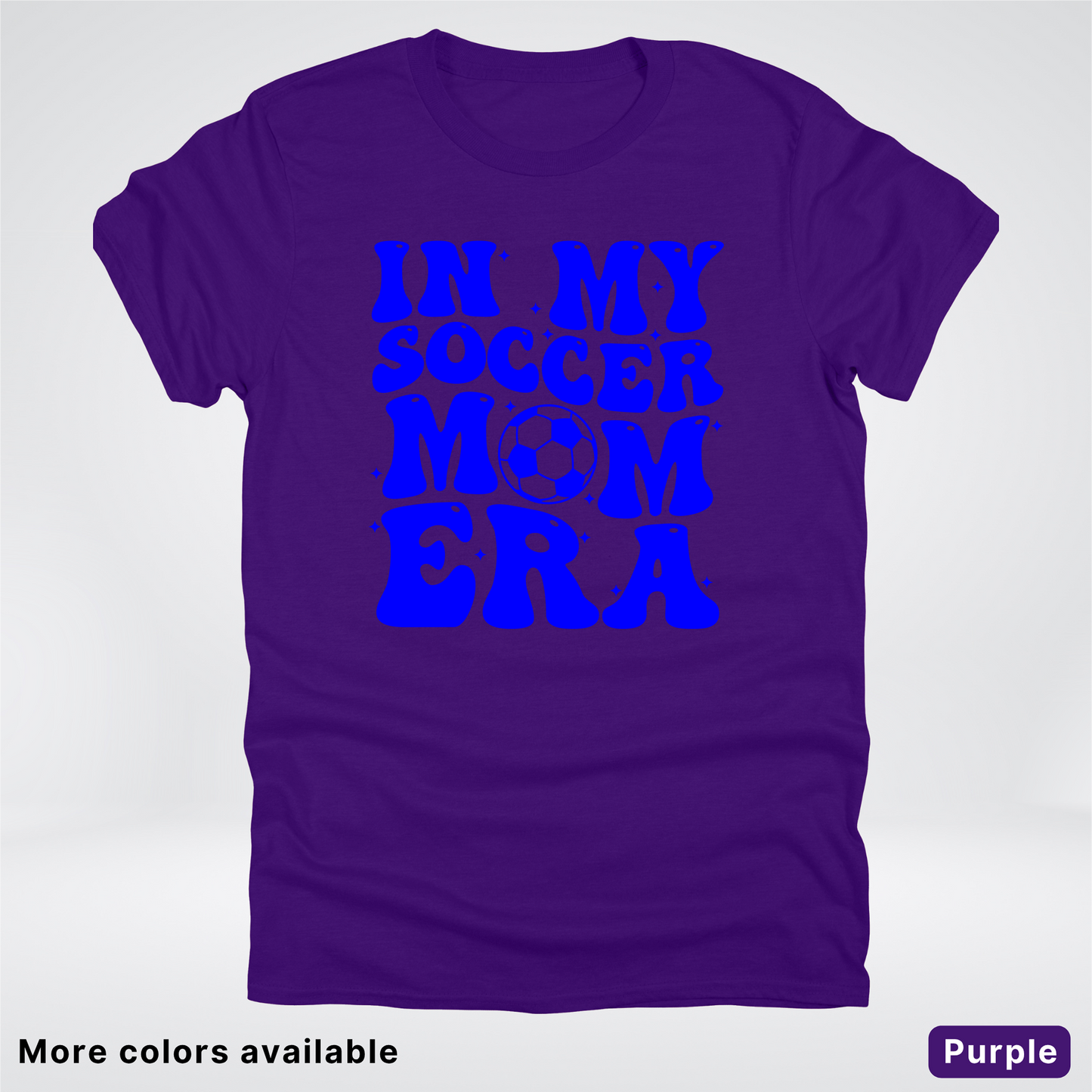 In My Soccer Mom Era – Blue Design - T-Shirt
