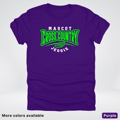 Custom Mascot & Name – Green Design – Cross Country 09 - T-Shirt