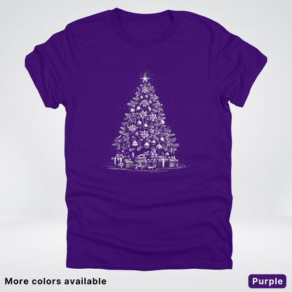 Classic Christmas Tree with Gifts - T-Shirt