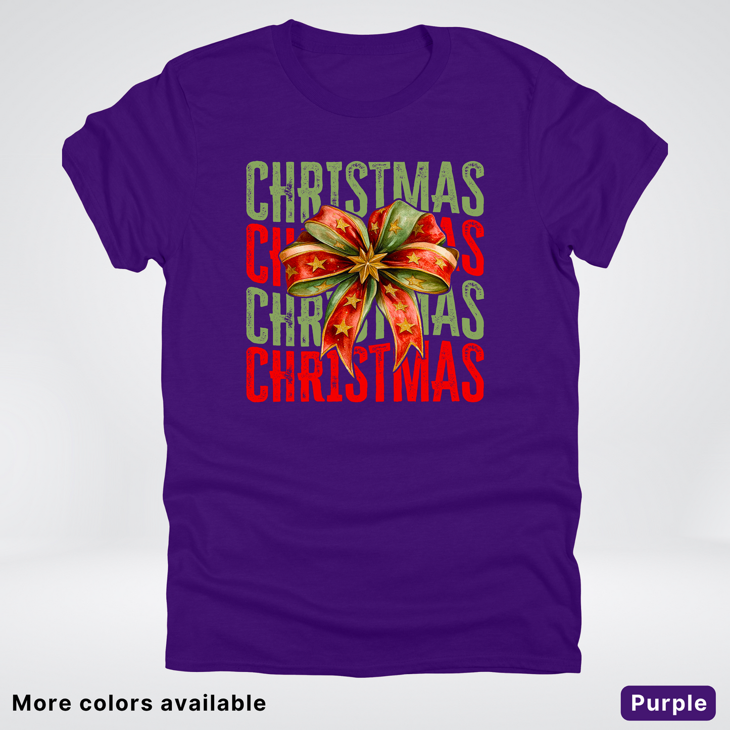 Christmas Star Bow - T-Shirt