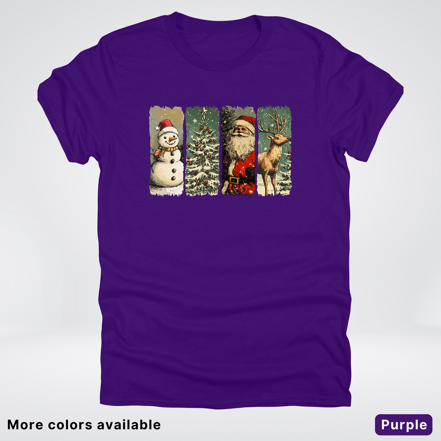 Classic Christmas Strip Art - T-Shirt