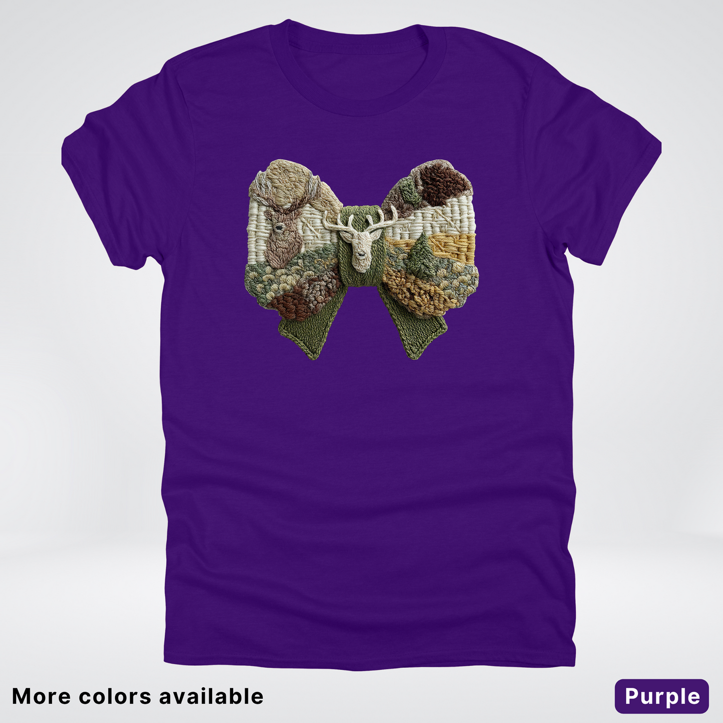 Rocking Horse Holiday Bow – Hook Yard Faux Look - T-Shirt