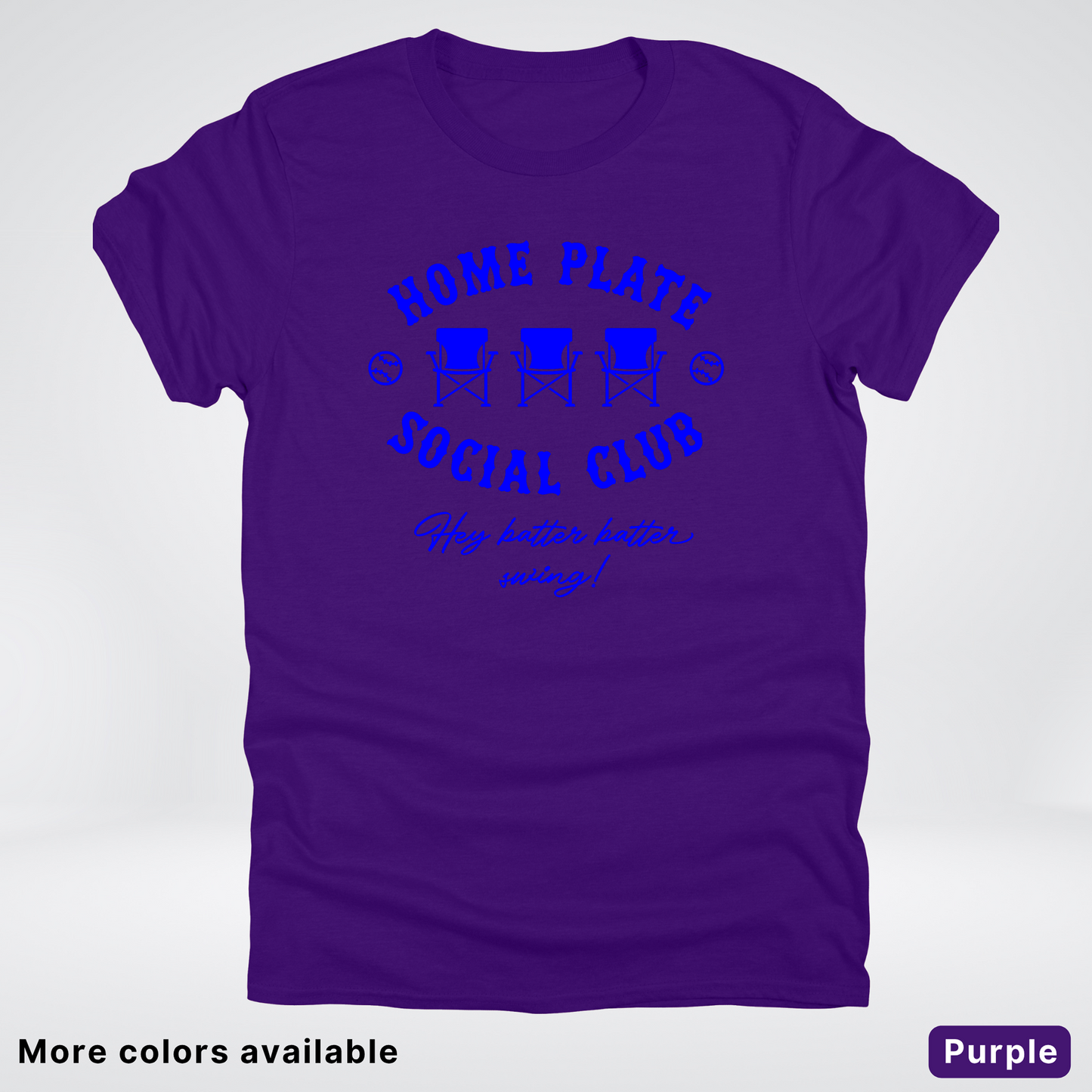 Home Plate Social Club – Blue Design - T-Shirt