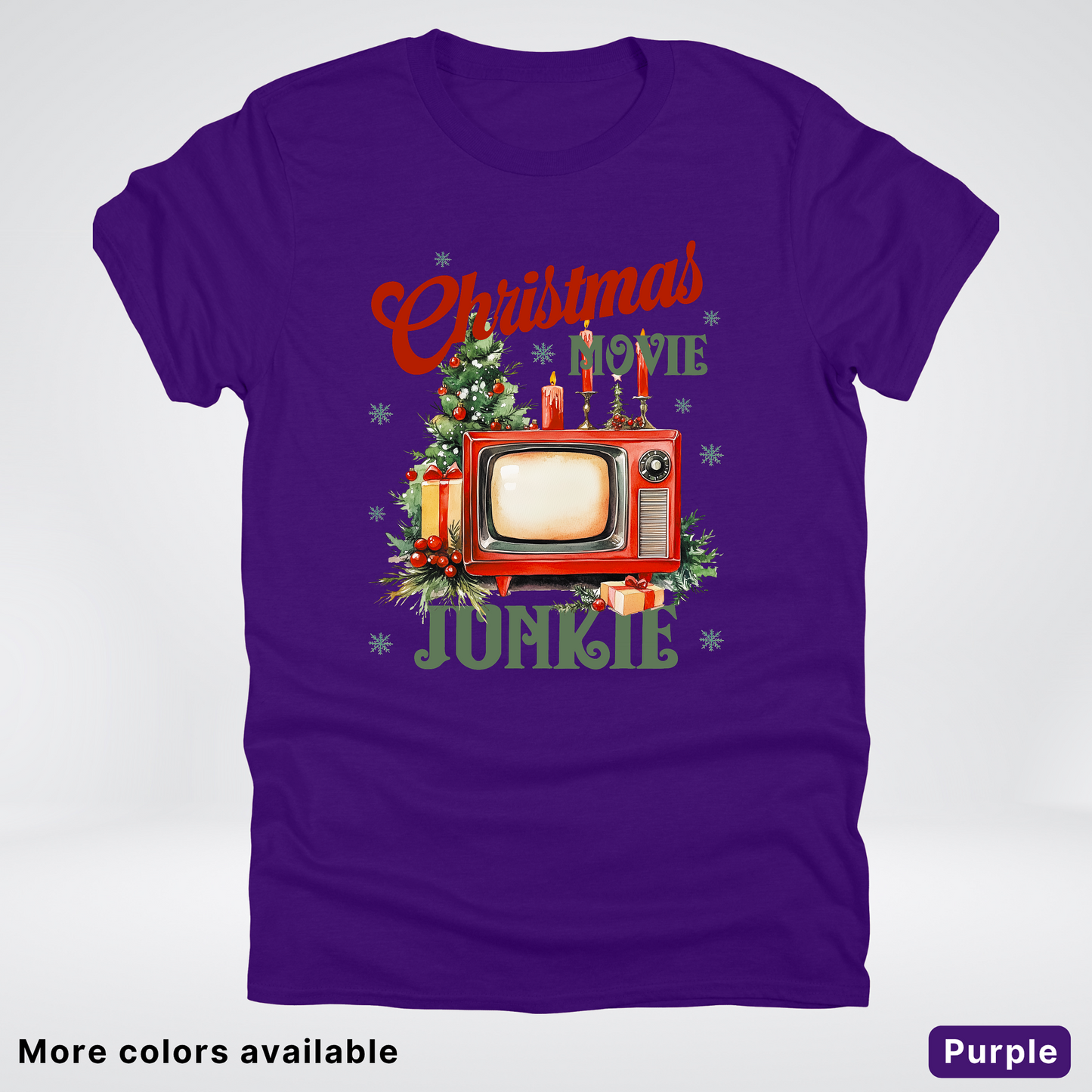 Vintage Christmas Movie Lover - T-Shirt