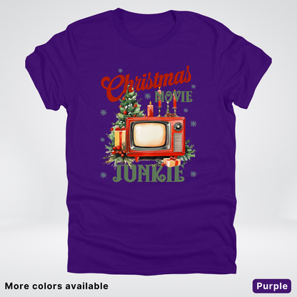 Vintage Christmas Movie Lover - T-Shirt