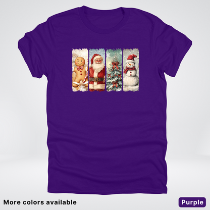 Vintage Christmas Quartet - T-Shirt