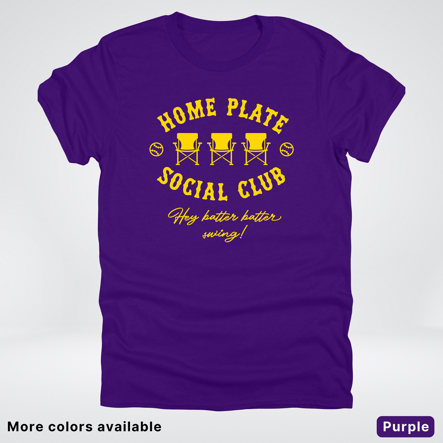 Home Plate Social Club – Gold Design - T-Shirt