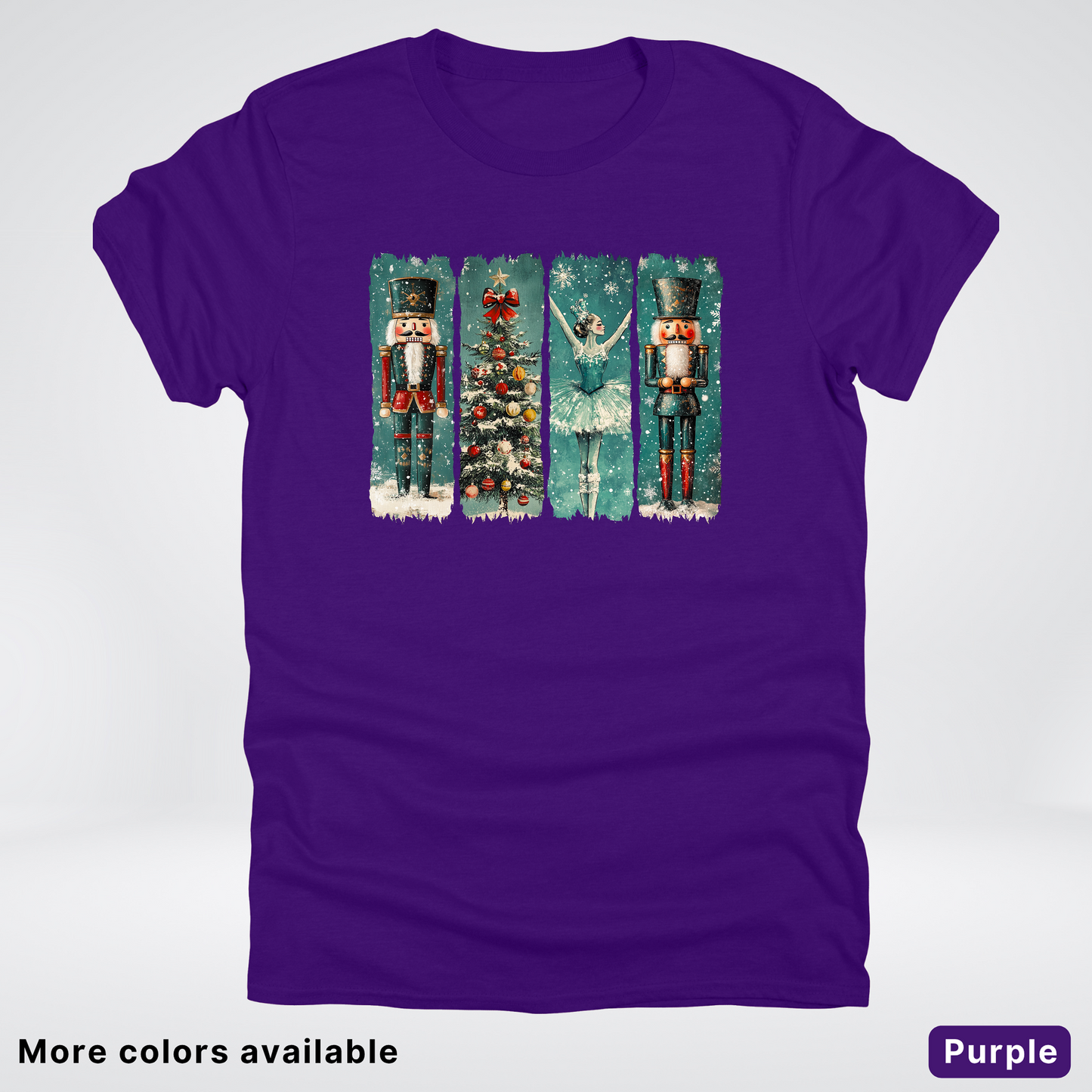 Vintage Nutcracker Ballet Panel - T-Shirt