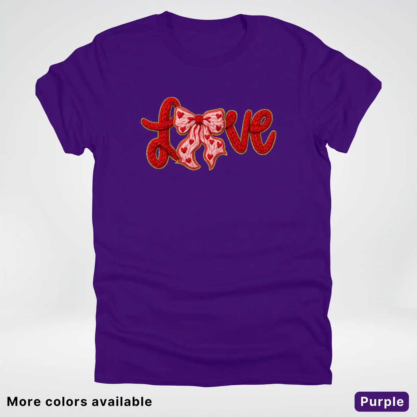 Love Bow Hook Yard Faux - T-Shirt