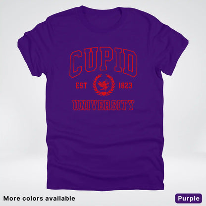 Cupid University Est 1823 - Red Design - T-Shirt