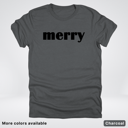 Merry - Black Design - T-Shirt