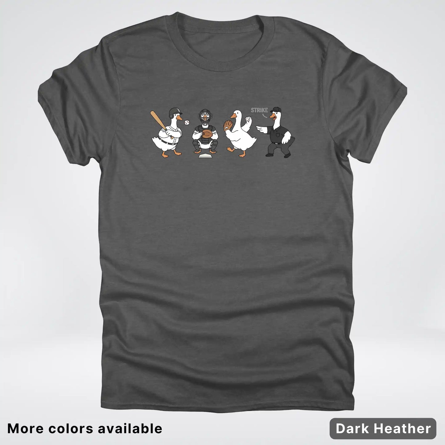 Baseball Goose Squad – Funny Baseball Goose Graphic T-Shirt
