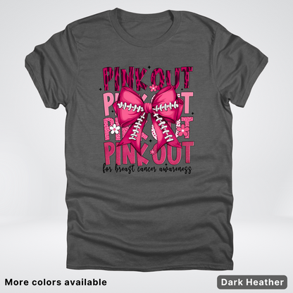 Coquette Football Laced Pink Out - T-Shirt