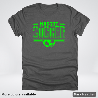 Custom Mascot – Green Design 21 - Soccer T-Shirt