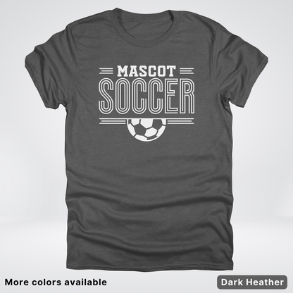 Custom Mascot – White Design 13 - Soccer T-Shirt