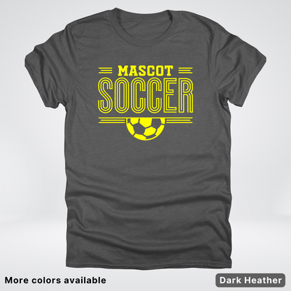 Custom Mascot – Yellow Design 19 - Soccer T-Shirt