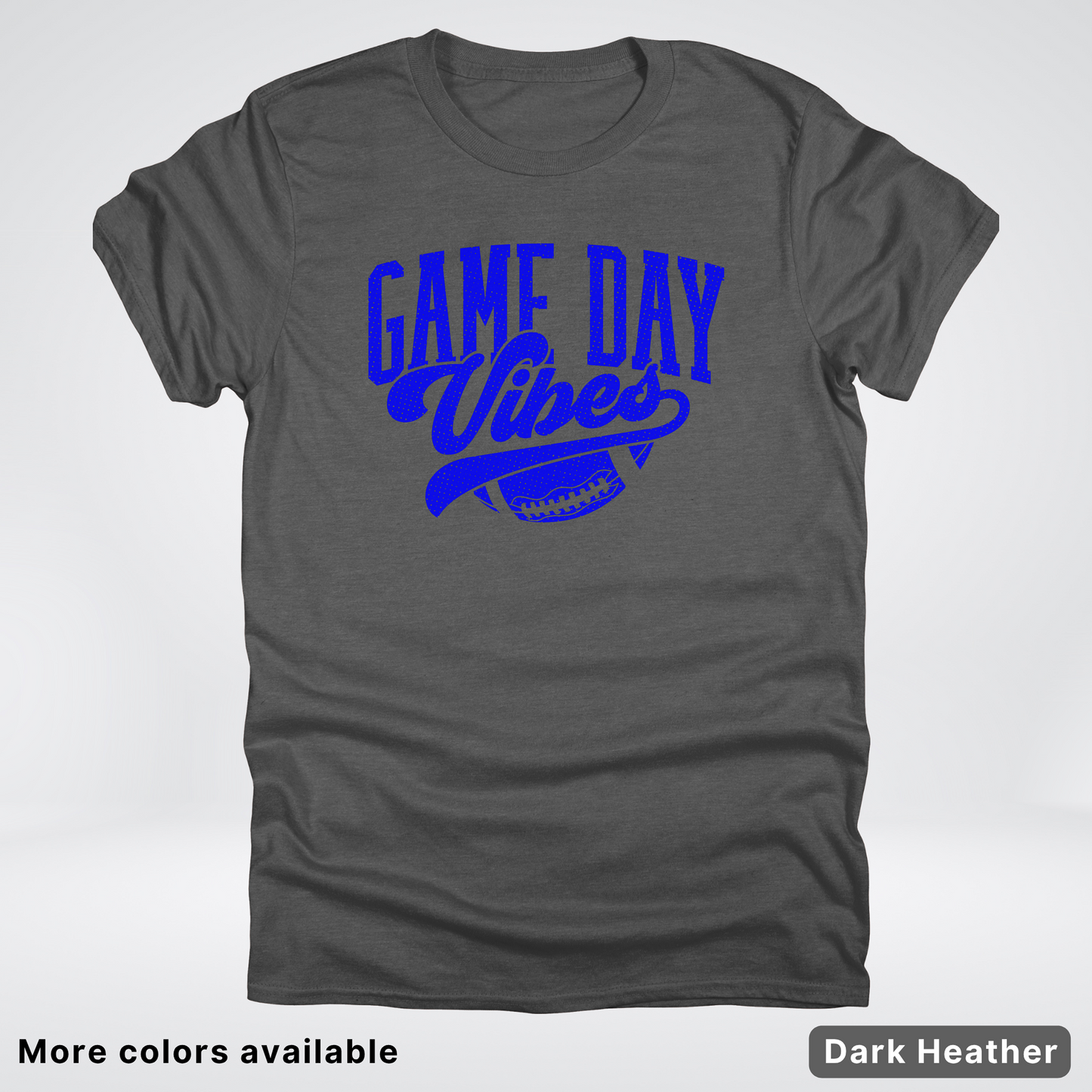 Game Day Vibes - Blue Design - Football T-Shirt