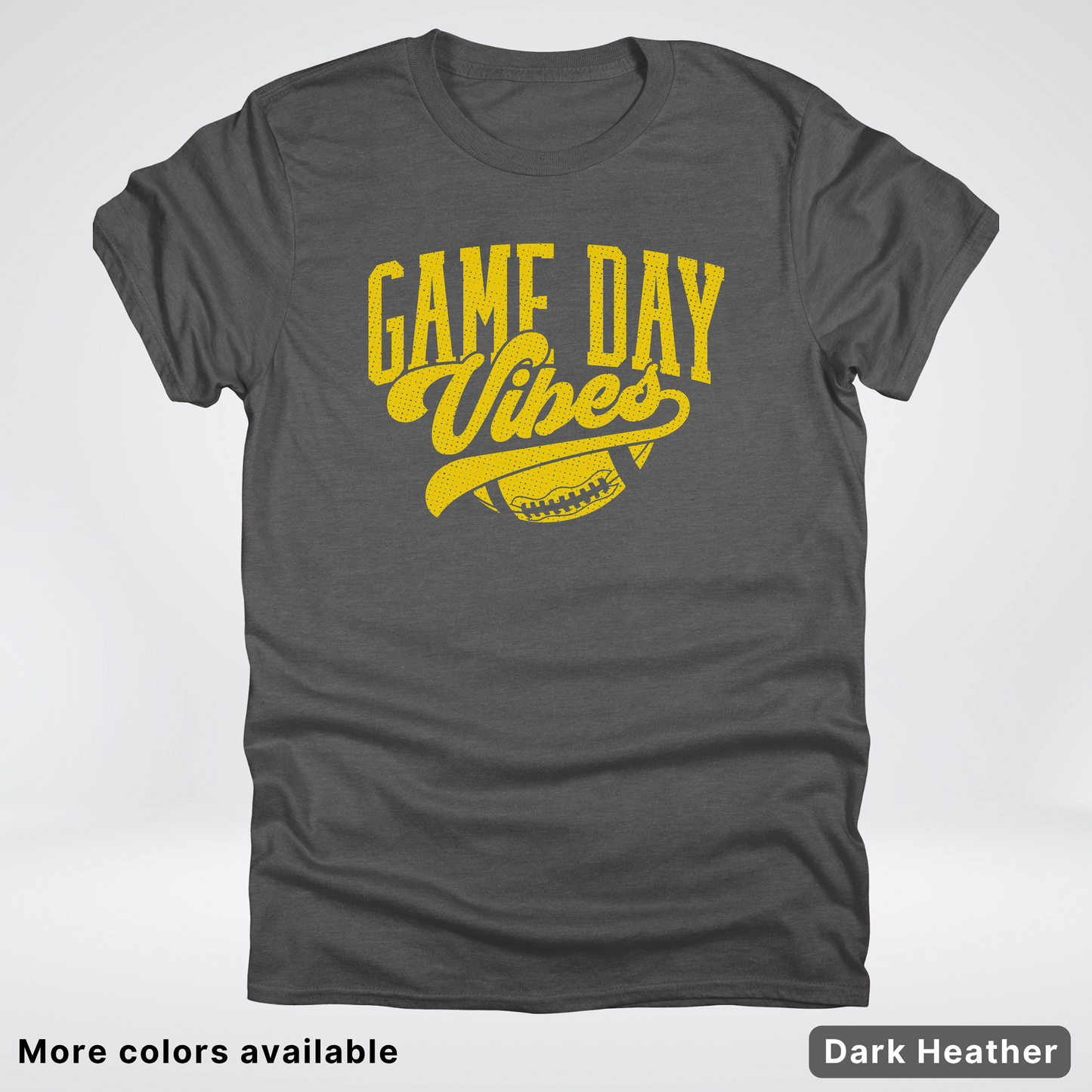 Game Day Vibes - Gold Design - Football T-Shirt