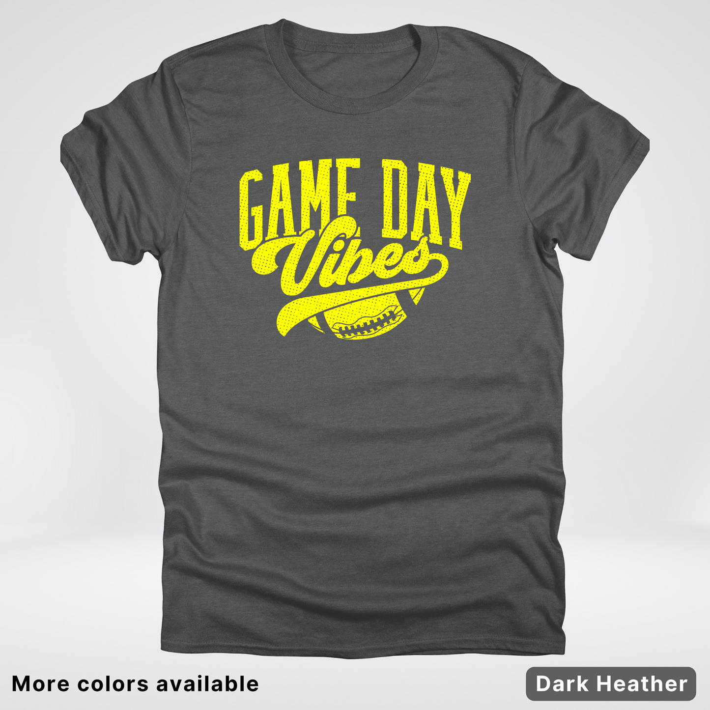 Game Day Vibes - Yellow Design - Football T-Shirt