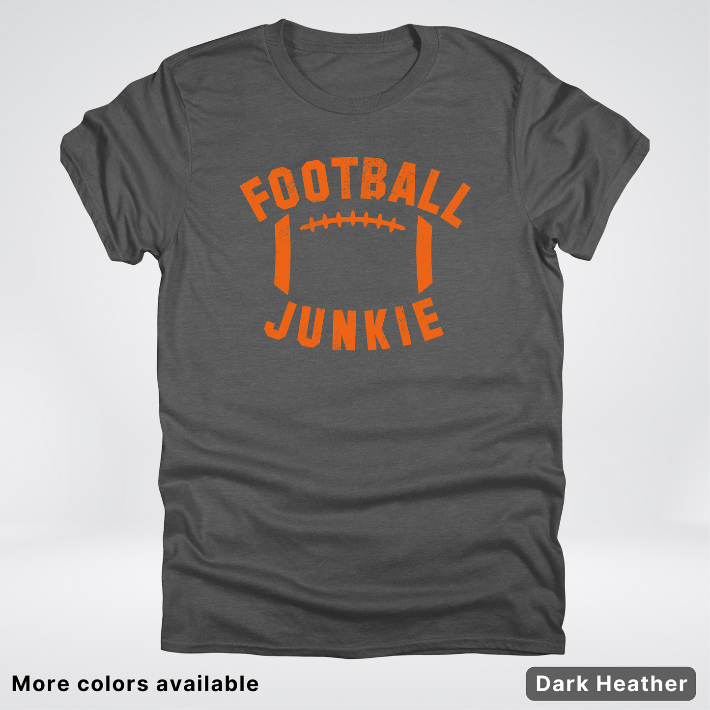 Football Junkie – Orange Design - T-Shirt