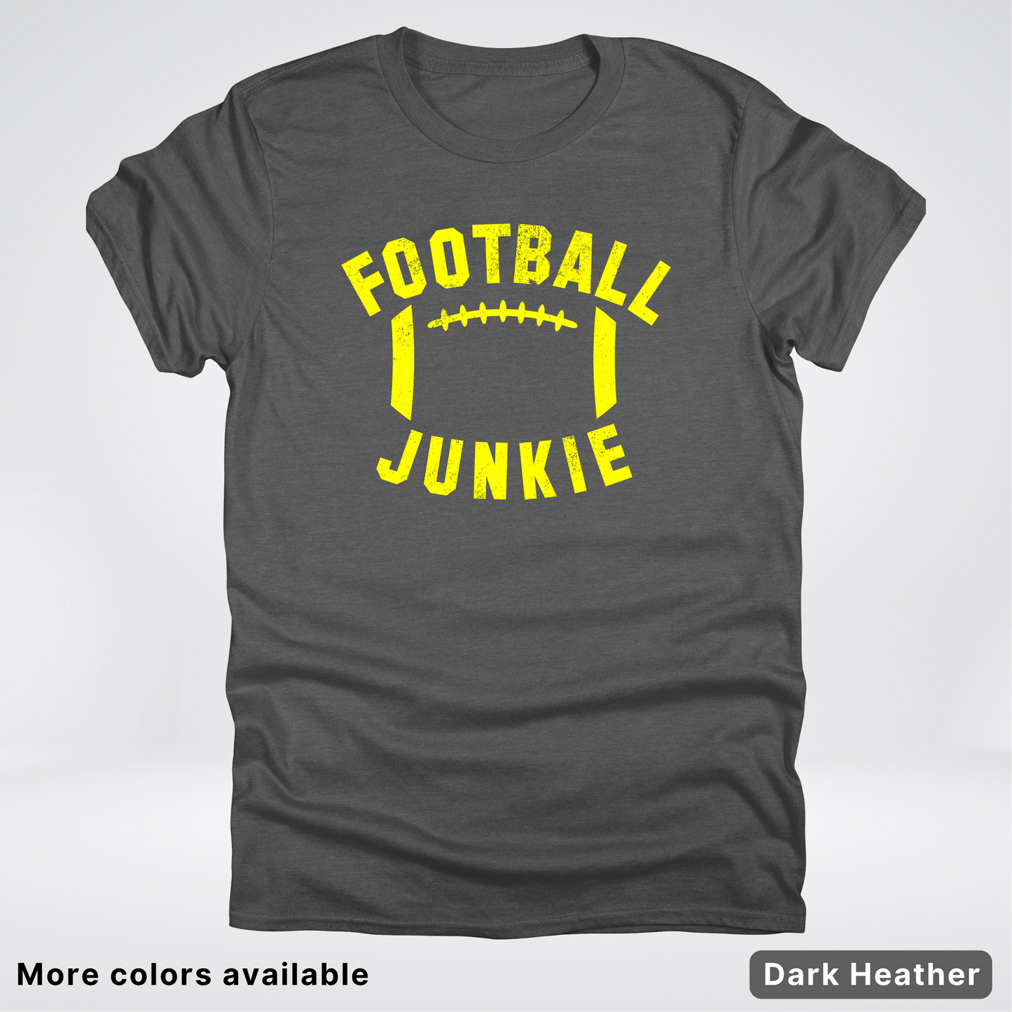 Football Junkie – Yellow Design - T-Shirt