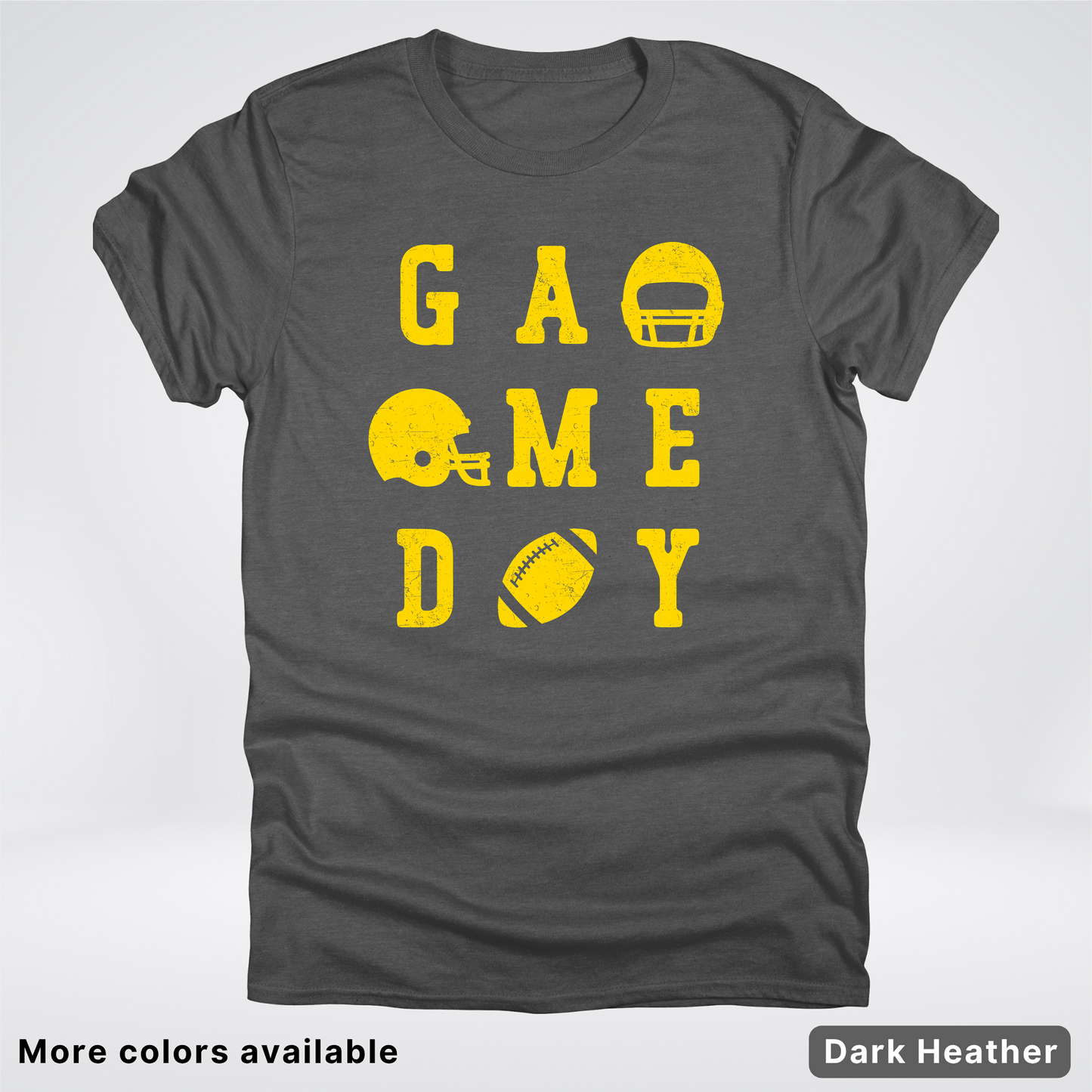 Game Day Football 3 x 3 - Gold Design - T-Shirt