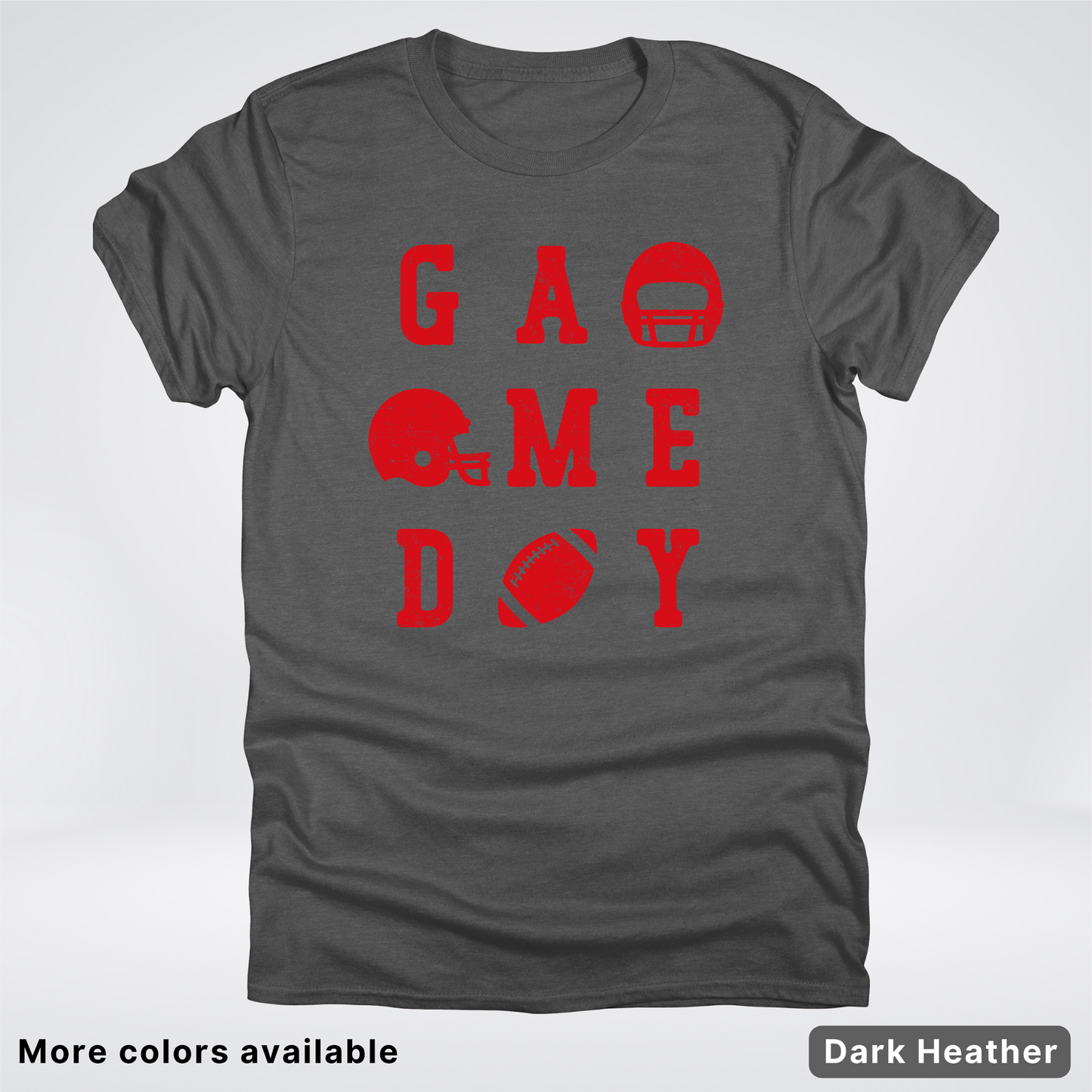 Game Day Football 3 x 3 - Red Design - T-Shirt