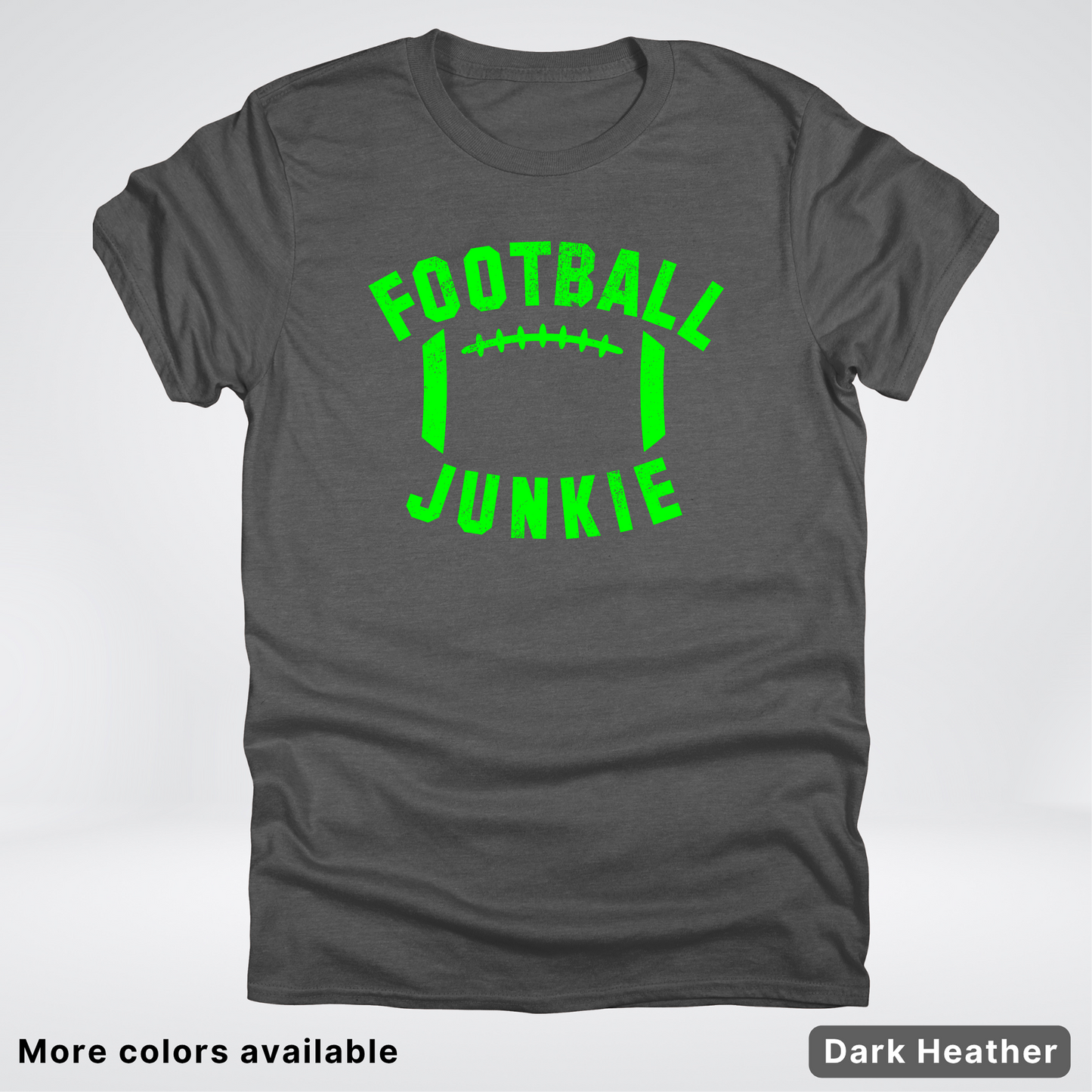 Football Junkie – Green Design - T-Shirt
