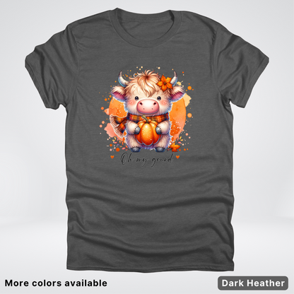 Oh My Gourd Small Cow Calf Pumpkin - T-Shirt