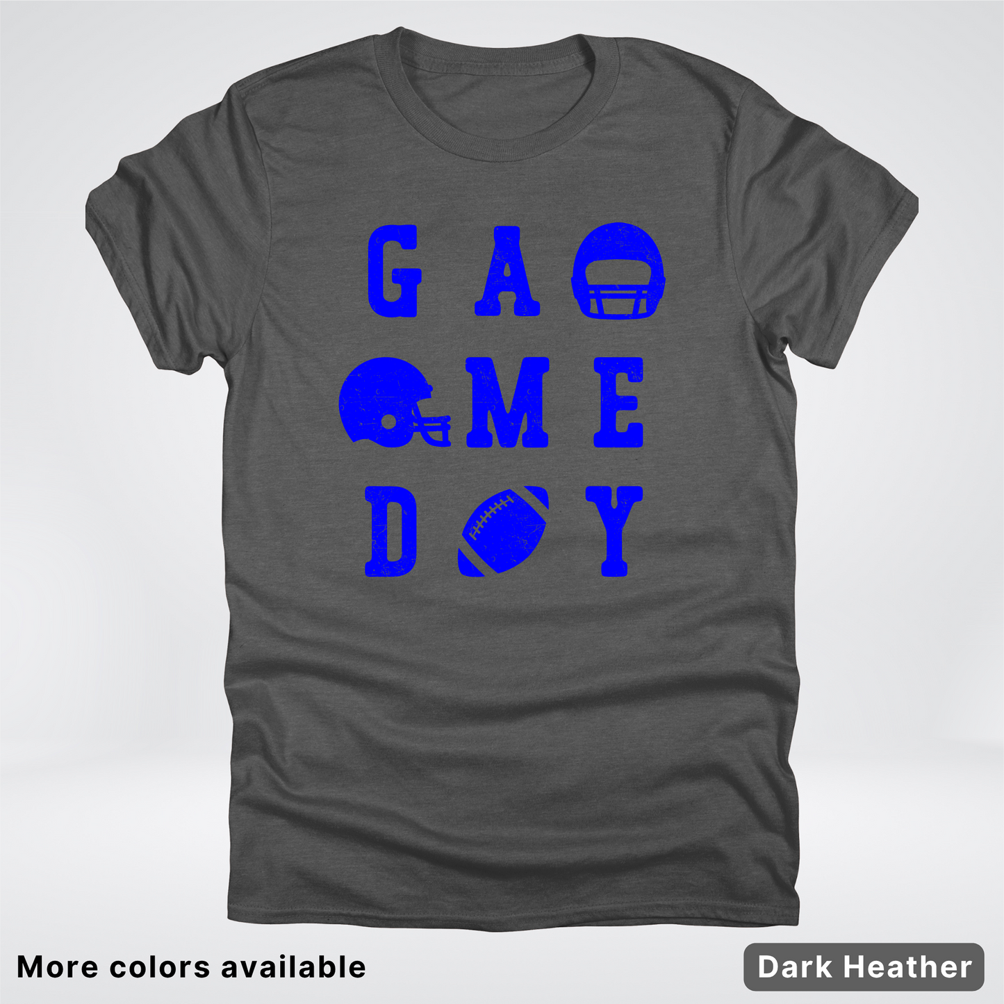 Game Day Football 3 x 3 - Blue Design - T-Shirt