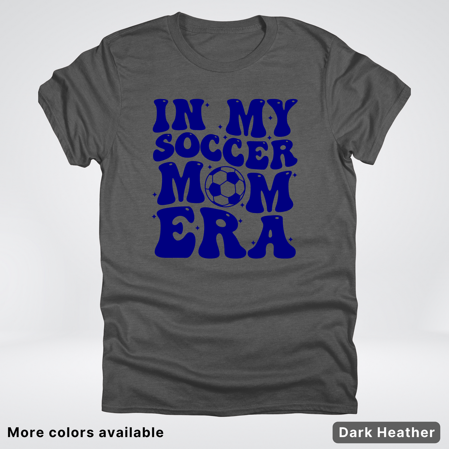 In My Soccer Mom Era – Navy Design - T-Shirt