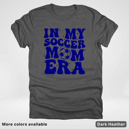 In My Soccer Mom Era – Navy Design - T-Shirt