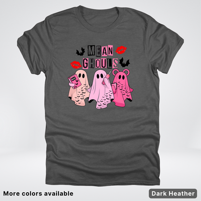 Mean Ghouls Pink Ghosts - T-Shirt