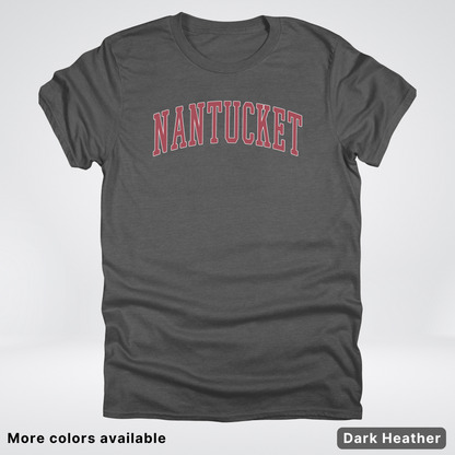 Nantucket Destination - Red Design - T-Shirt