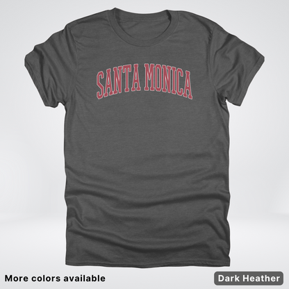 Santa Monica Destination - Red Design - T-Shirt