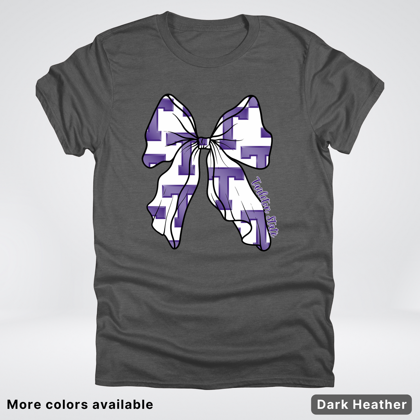Tarleton State University Coquette Bow Football T-Shirt