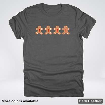 4 Gingerbread Men - T-Shirt