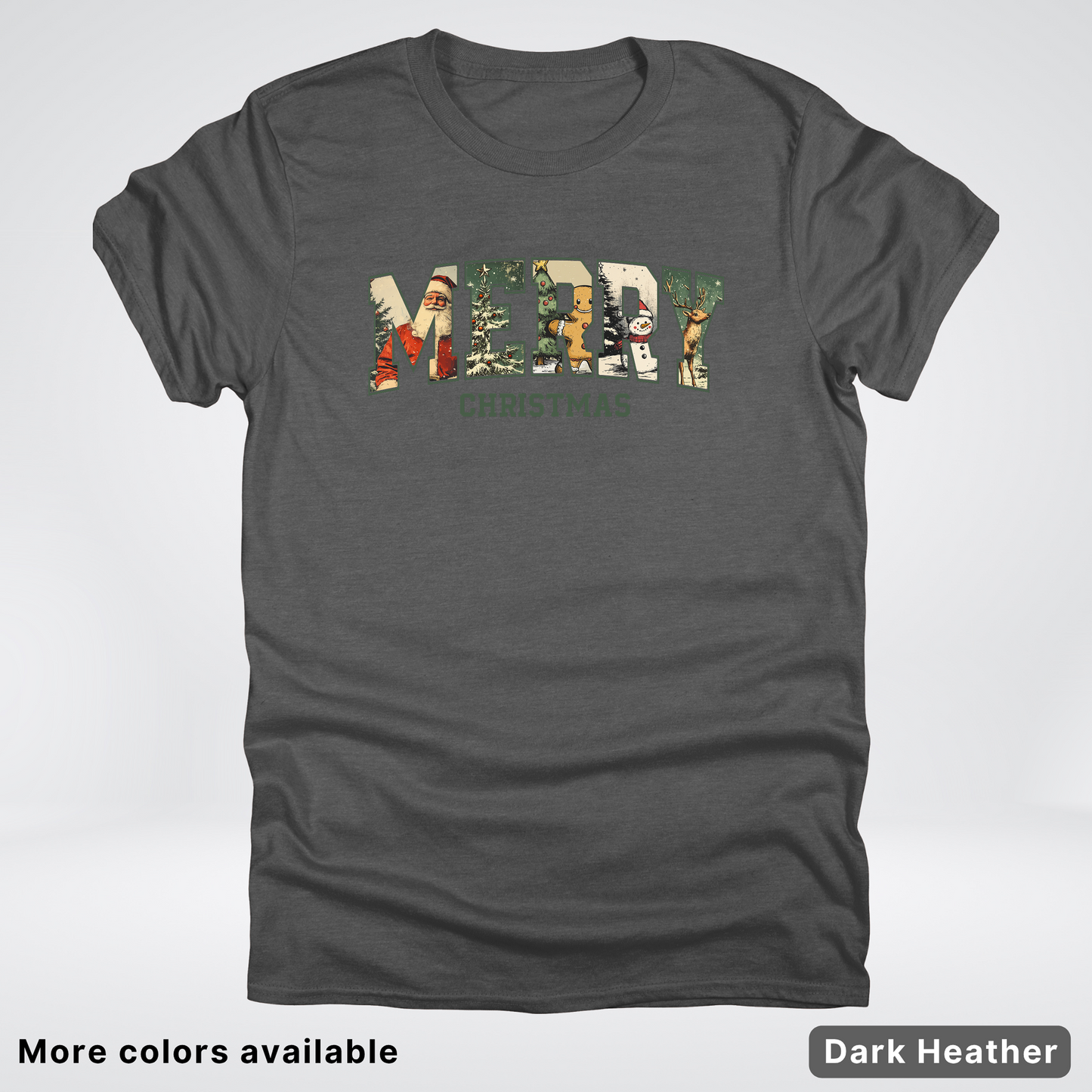 Vintage Merry Christmas Varsity - T-Shirt