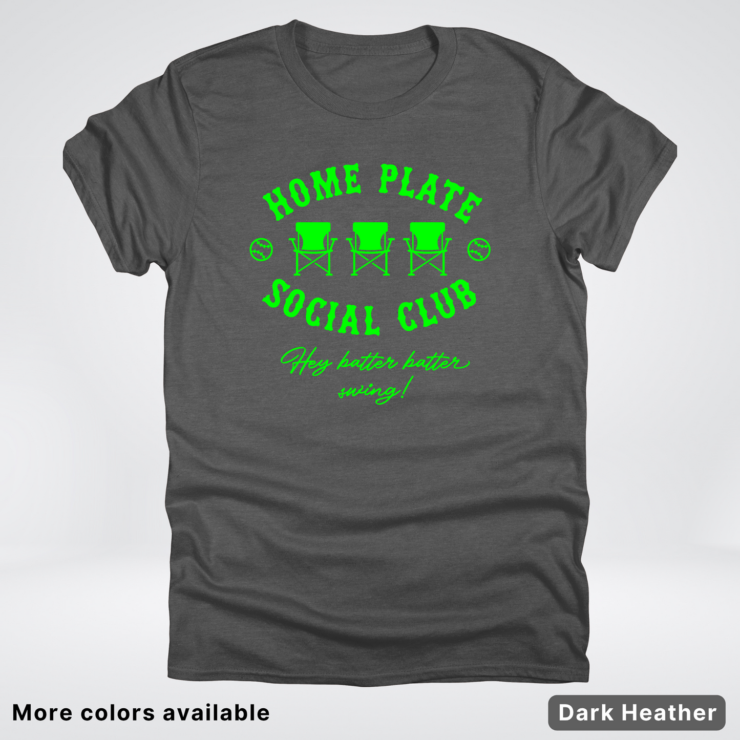 Home Plate Social Club – Green Design - T-Shirt