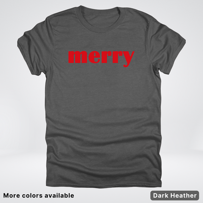 Merry - Red Design - T-Shirt