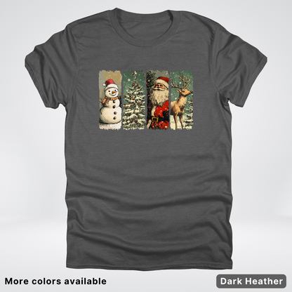 Classic Christmas Strip Art - T-Shirt