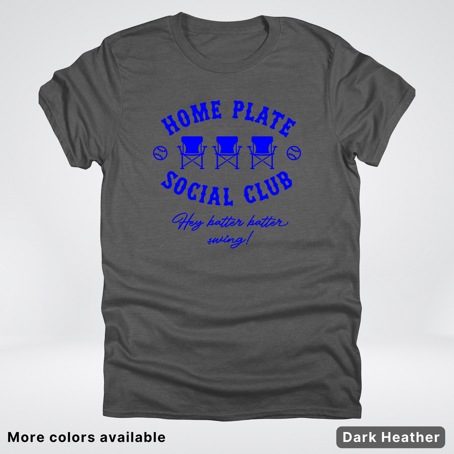 Home Plate Social Club – Blue Design - T-Shirt
