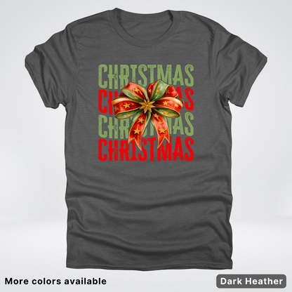 Christmas Star Bow - T-Shirt