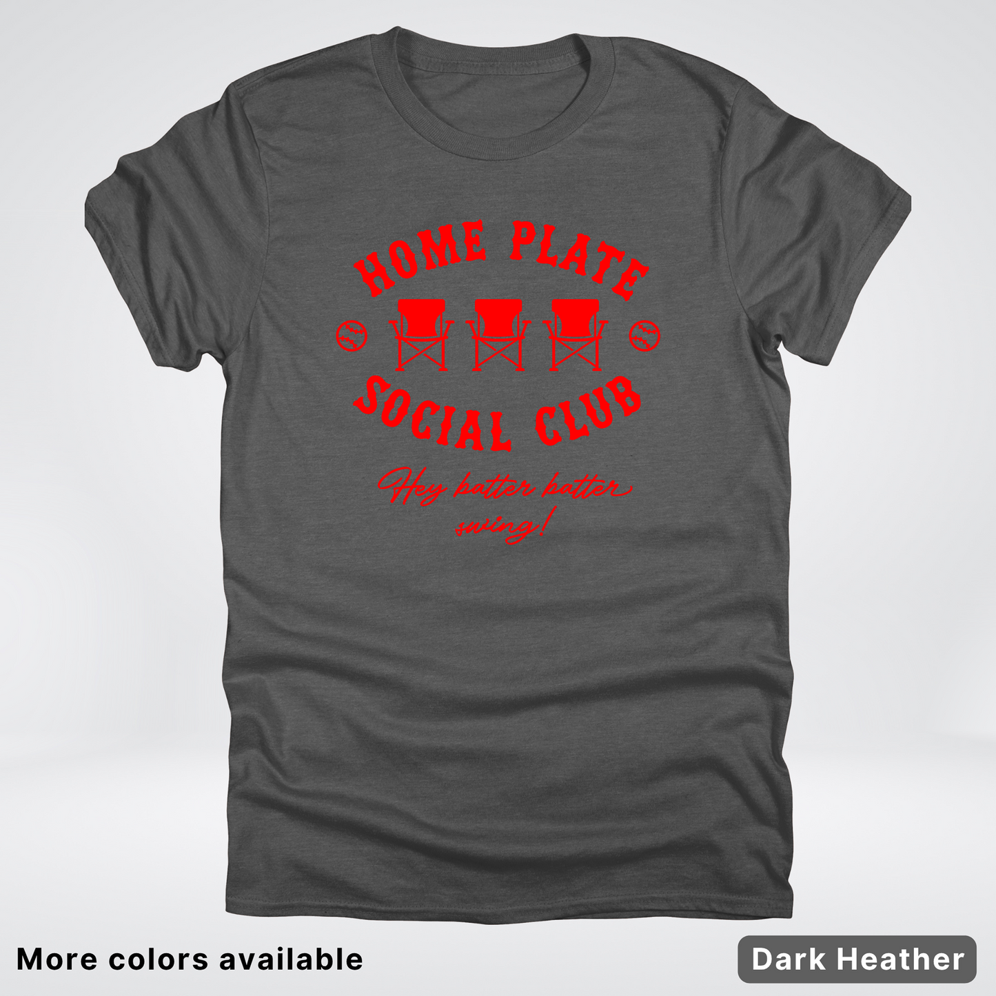 Home Plate Social Club – Red Design - T-Shirt